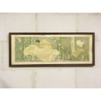 Wandplaat van Doornroosje door B. Midderigh-Bokhorst